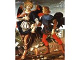 Tobias walks along the road to Media, accompanied by the angel Raphael - unknown Florentine artist, 15th century